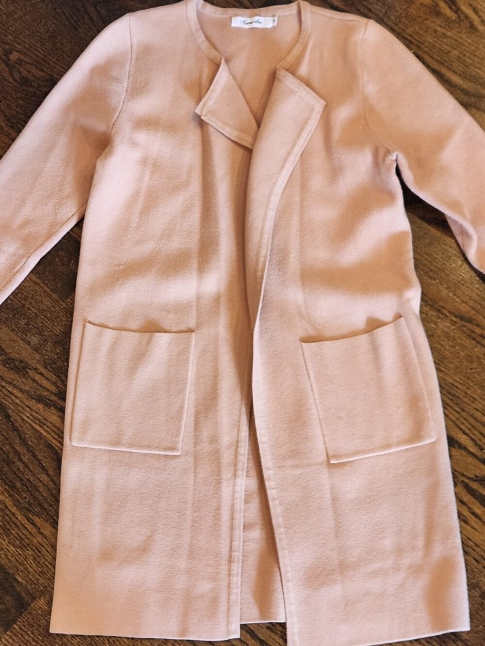NWOT Open Front Knit Long Sleeve Duster, Medium